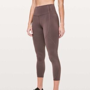 LULULEMON x SOULCYCLE To The Beat Tight 24" Purple Taupe Size 2